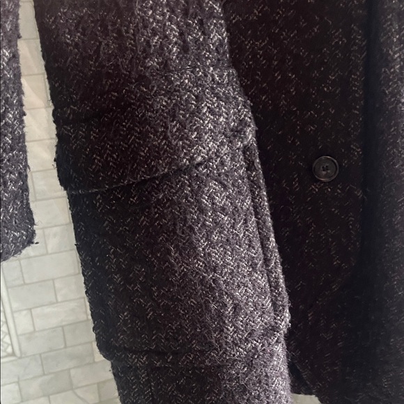 Smythe Black/gray Double-Breasted Pea Coat - Picture 5 of 9